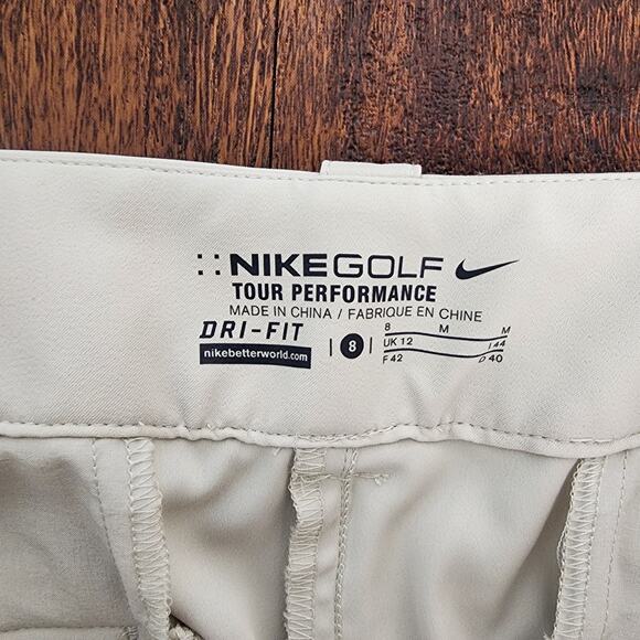 Nike Golf Tour Performance Modern Rise Tech Pant in Khaki, Size 8 - Picture 7 of 9
